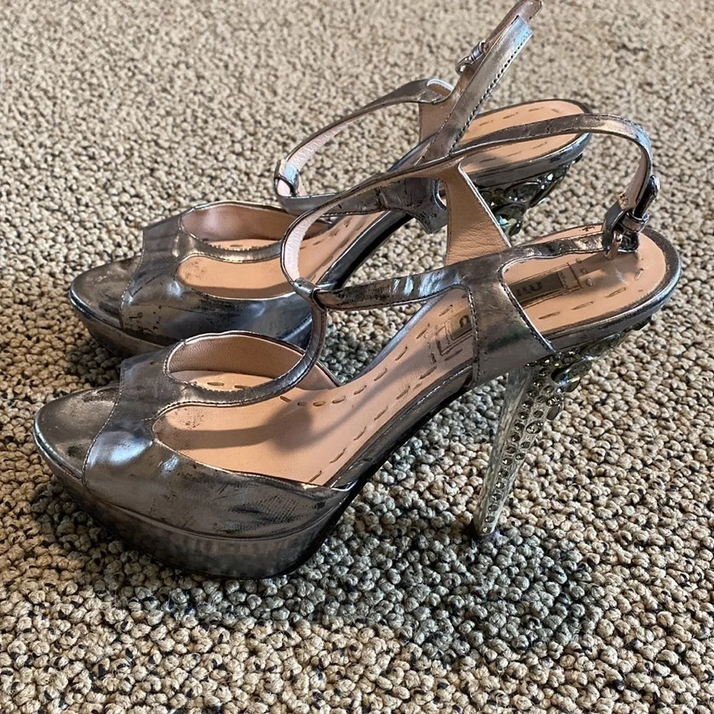 Miu Miu Strappy Stiletto Sandals Women's Size 36 1/2